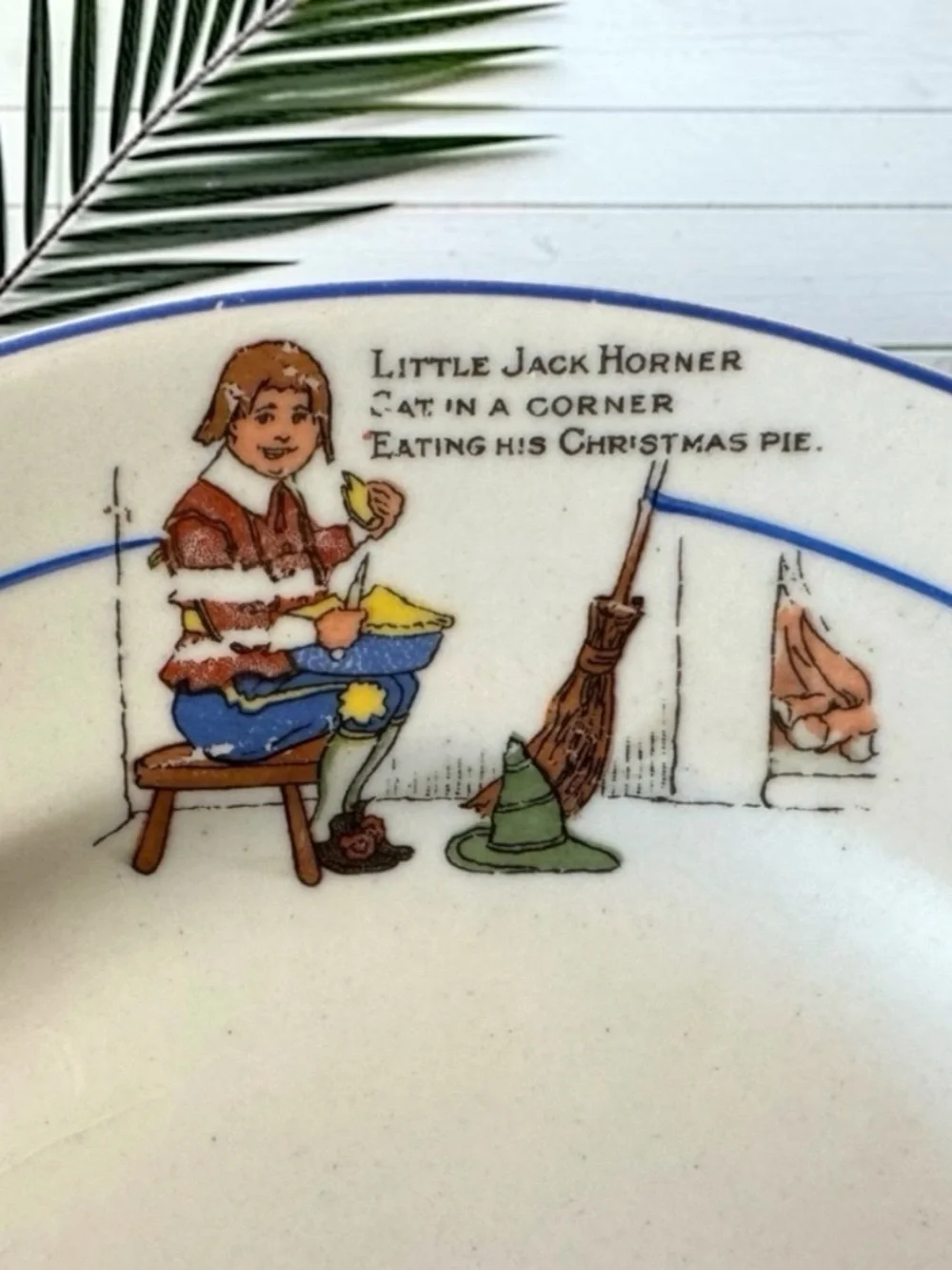 VINTAGE Elpco Little Jack Horner Nursery Rhyme Plate - Collectible Dishware